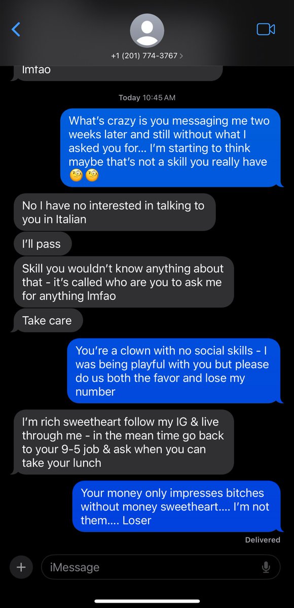 Ladies, do yourself the favor and stay single……. For context, he literally messaged me first thing this morning…..