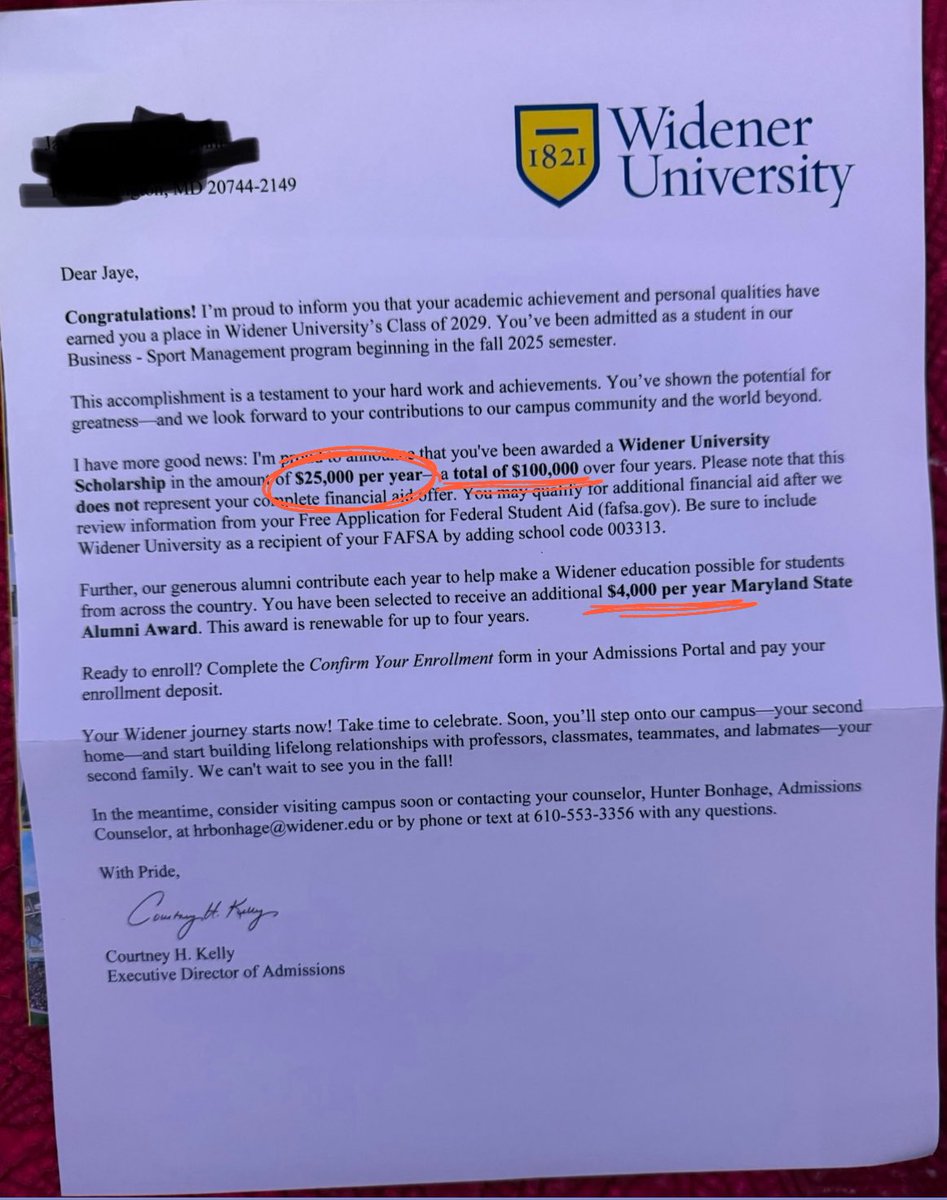 Jaye (@jayeafinni) on Twitter photo I’m blessed to receive $116,000 in scholarships from <a href="/WidenerUniv/">Widener University</a> and a football offer from <a href="/Widener_FB/">Widener Football</a> after a great visit I’m blessed to receive $116,000 in scholarships from <a href="/WidenerUniv/">Widener University</a> and a football offer from <a href="/Widener_FB/">Widener Football</a> after a great visit