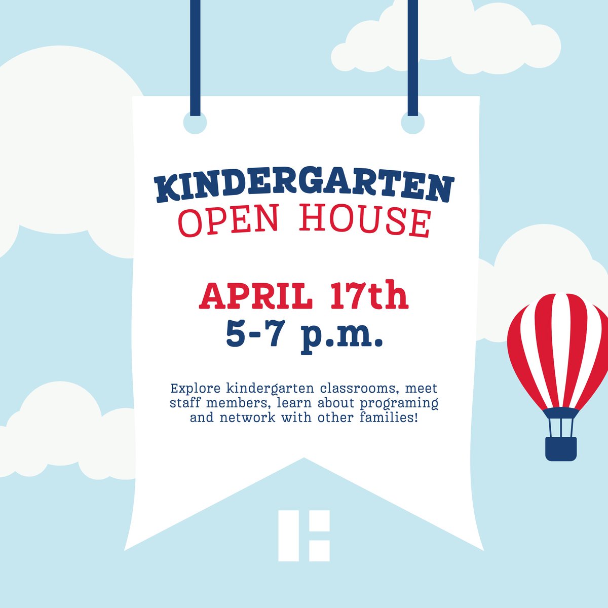 Mark your calendars for our Kindergarten Open House! On April 17, from 5-7 p.m., visit your child's school to tour classrooms, connect with teachers, and learn about the exciting opportunities awaiting your kindergartener. 📆✨

Haven’t registered for the 2025-26 school year yet?
