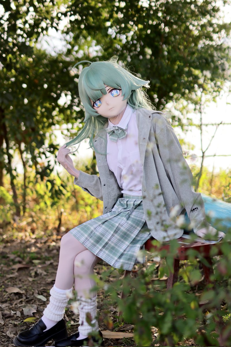 嗯……今天是外景＋新衣服！
📷： <a href="/MomomiMycs/">一方通行</a> 
#kigurumi