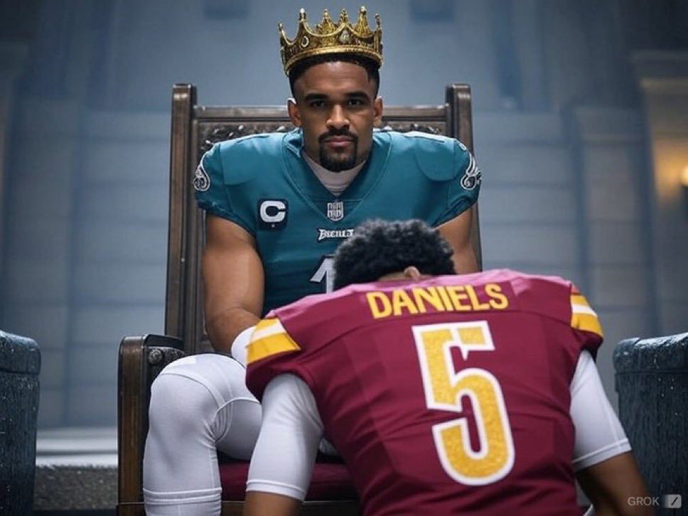 That_Hurts's tweet image. Jalen Hurts at 26 years old: 

-Most Rushing TDs by a QB in a season
-2x Pro Bowl
-1x All Pro
-NFL MVP runner up 
-2 NFC Championship wins
-1x Super Bowl MVP
-1x Super Bowl Champion 

Jayden Daniels has only 1.5 years to match these accolades ⏰