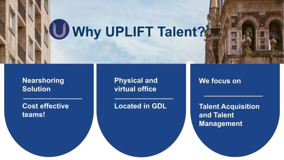 🌎 UPLIFT Talent: experts in talent acquisition &amp; nearshoring.

🚀 We connect U.S. companies with top professionals, boosting efficiency &amp; competitiveness—without borders.

#Nearshoring #Outsourcing #TalentAcquisition #Mexico #USA #Guadalajara #GDL