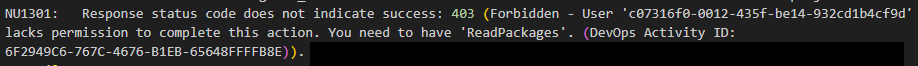svisagie's tweet photo. @azuresupport #azhelp: DevOps all of a sudden throws error trying to do a Nuget restore for ANY pipeline that used to work earlier in the day? https://t.co/gHqqgKGgQw