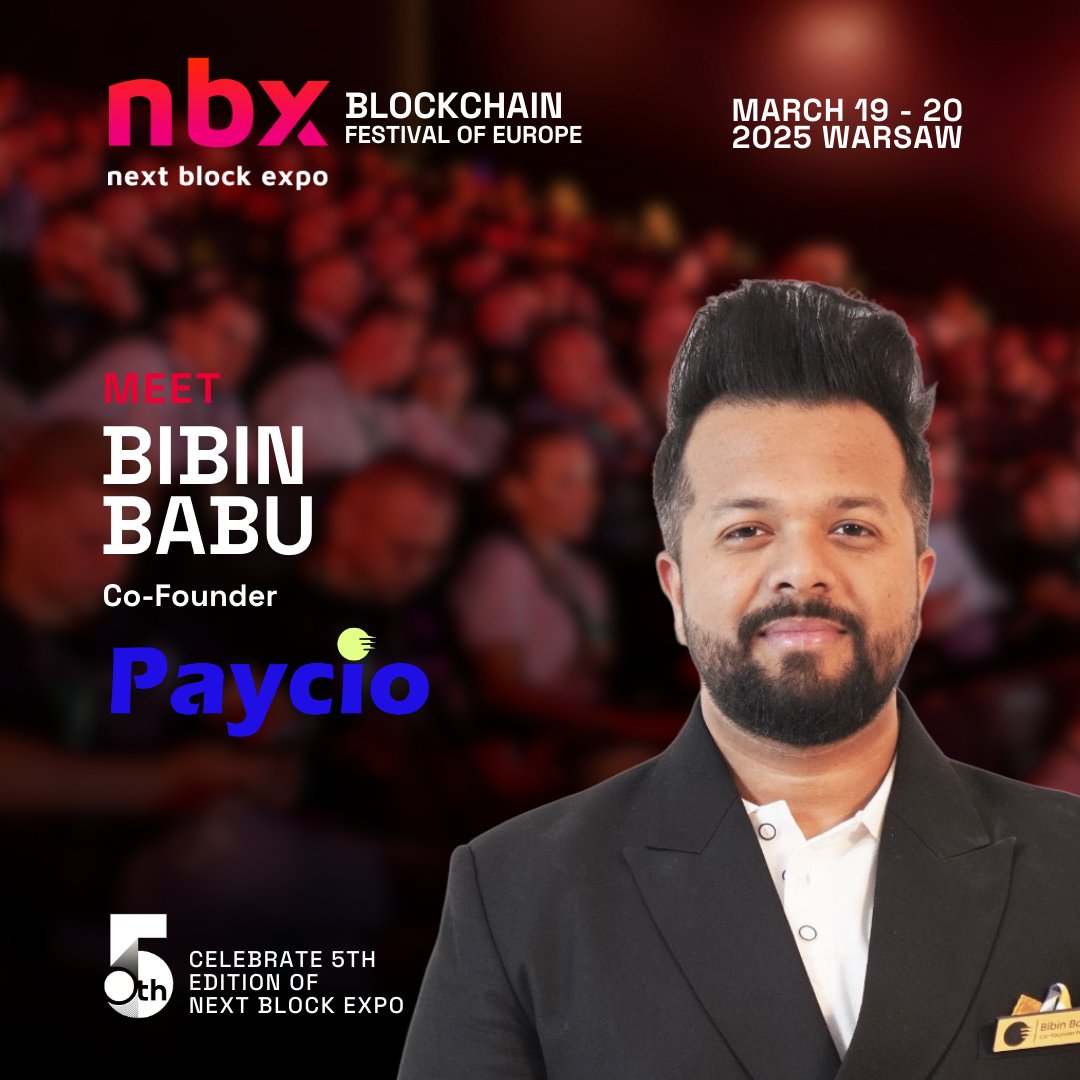 Welcome our new speaker for NBX 2025: <a href="/iambibinbabu/">Bibin Babu</a>! 🎉

Bibin is the co-founder of <a href="/Paycio_global/">Paycio</a>, the world’s most user-friendly crypto payments app, enabling seamless crypto payments using mobile numbers. 📲

With over 8 years of experience in the Web3 and Fintech space, Bibin