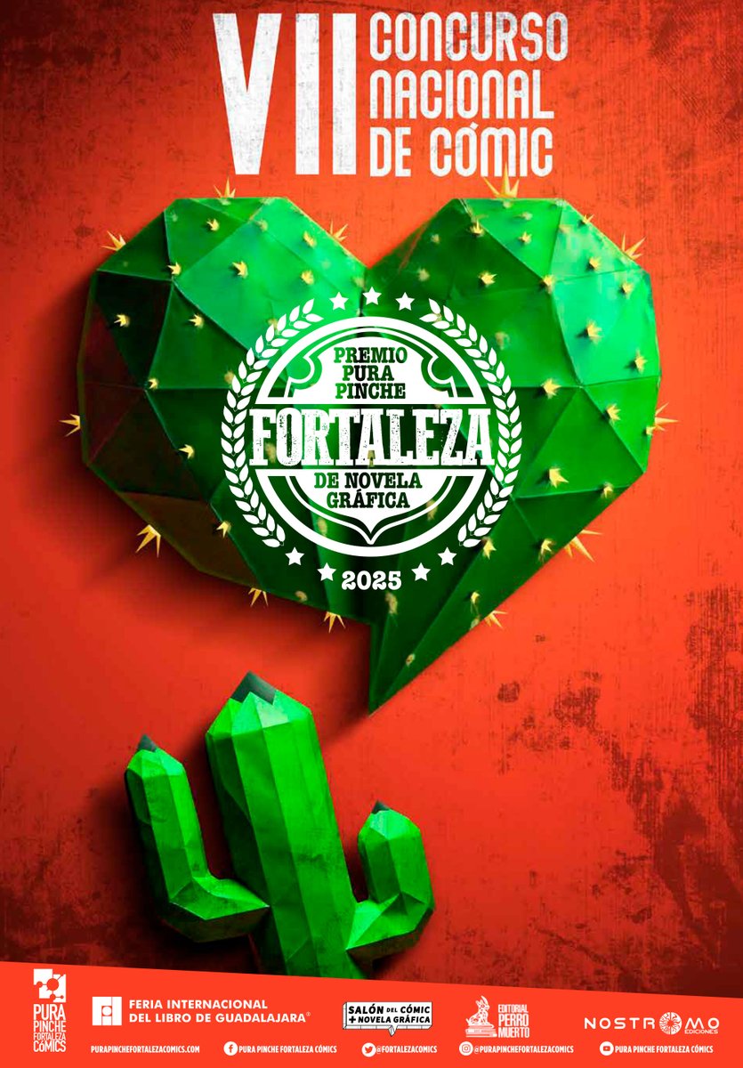 fortalezacomics's tweet photo. ¡Atención, creadores de cómic! Aquí está la convocatoria para participar en el 7º concurso nacional de cómic mexicano; el PREMIO PURA PINCHE FORTALEZA DE NOVELA GRÁFICA 2025. 
¡Participa y GANA 1000 Cómics! 

➡️ https://t.co/6HBFEfiz3P

#CómicMexicano #NovelaGráfica https://t.co/E8t6ypIpJF