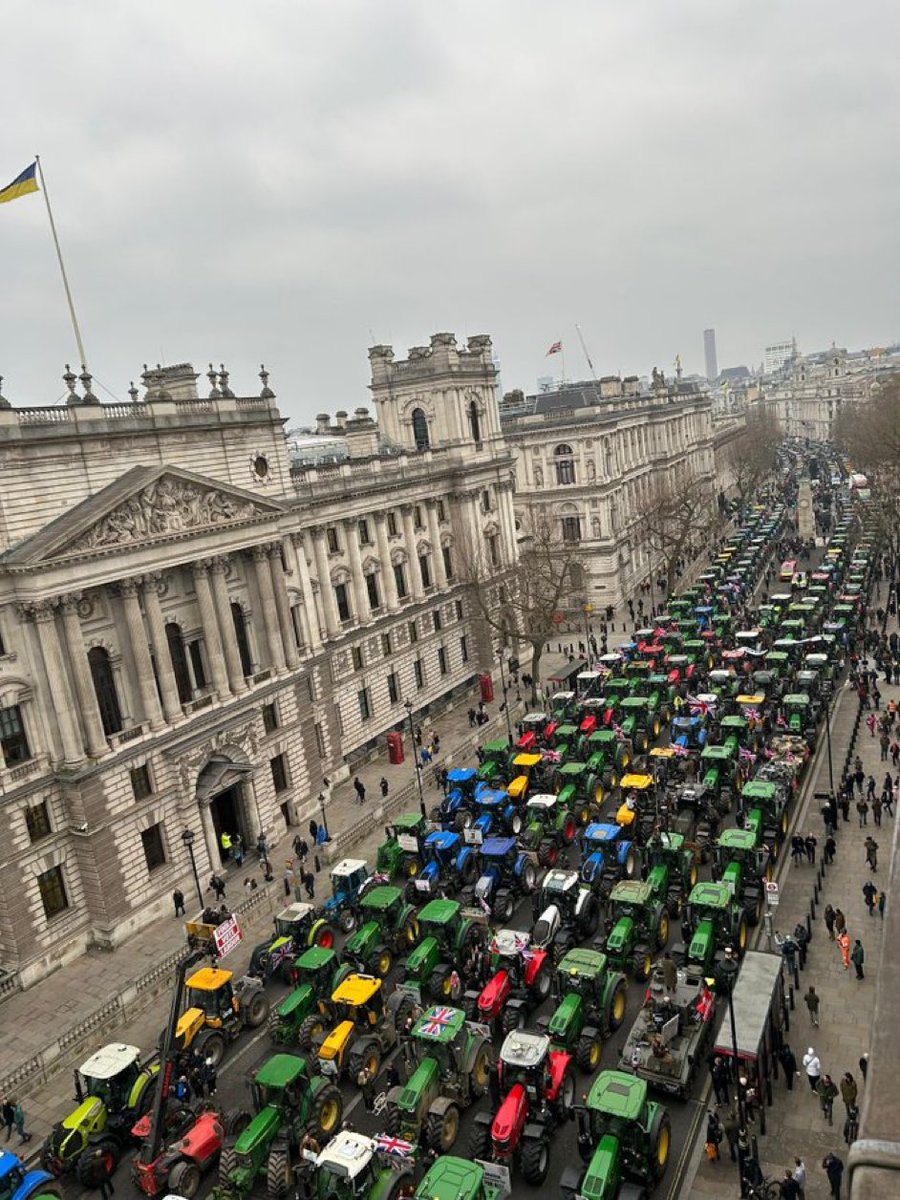 Huge farmers’ protest rally against the government’s inheritance tax on family farms in London today. So why aren’t the BBC extensively covering this?
