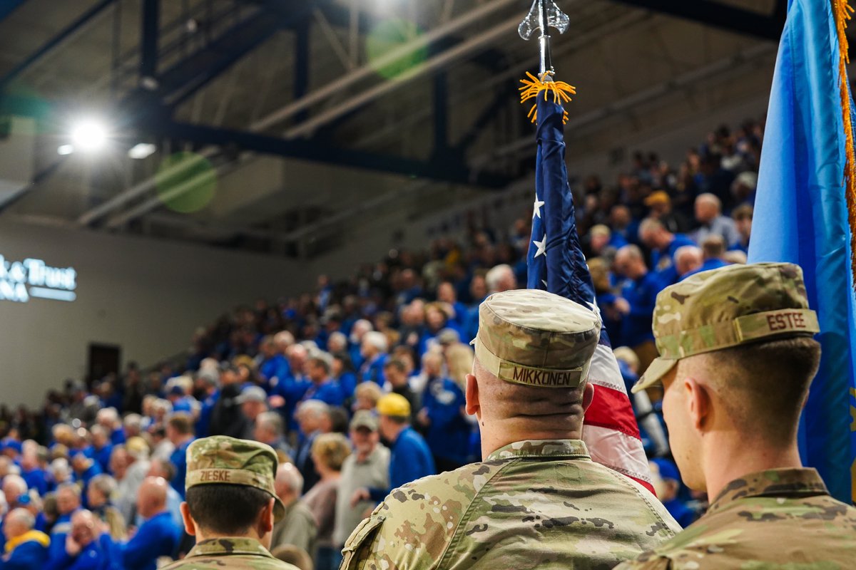 GoJacksSDSU's tweet image. Thursday is the annual Military Appreciation event for @GoJacksMBB! 🇺🇸
➡️ all military personnel can claim FOUR FREE TICKETS at the southeast entrance of FB&amp;amp;TA
➡️ post-game jersey auction with proceeds benefitting the Brookings Chapter of the Military Order of the 💜

#GoJacks 🐰