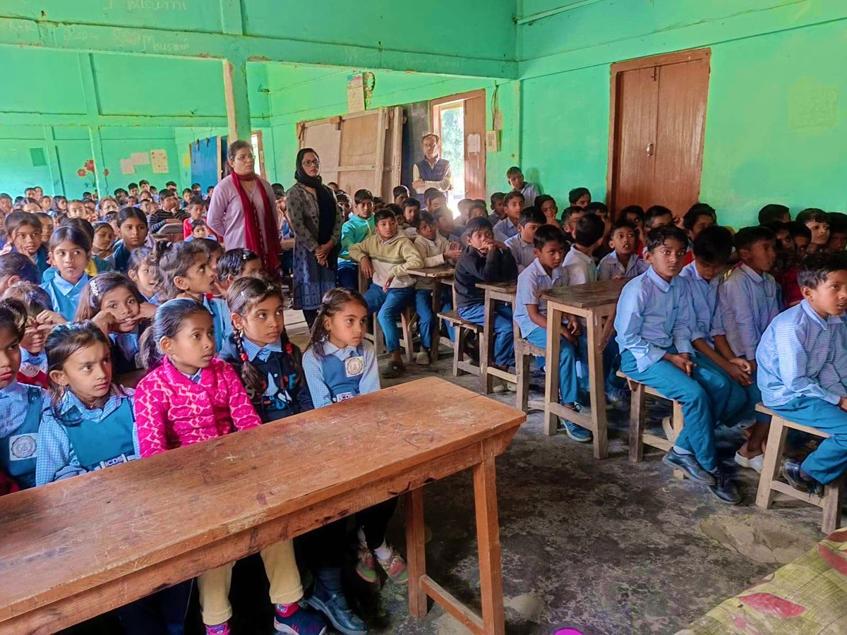 10-02-2025: 
Happy to be a part of the celebration of District level National Deworming Day of Barpeta district along with JDHS, Barpeta and other officials/staffs of DHS, Barpeta at Barpeta Town High School, Barpeta. 
The initiative targets 5.37 lakh children, aged 1-19 years,
