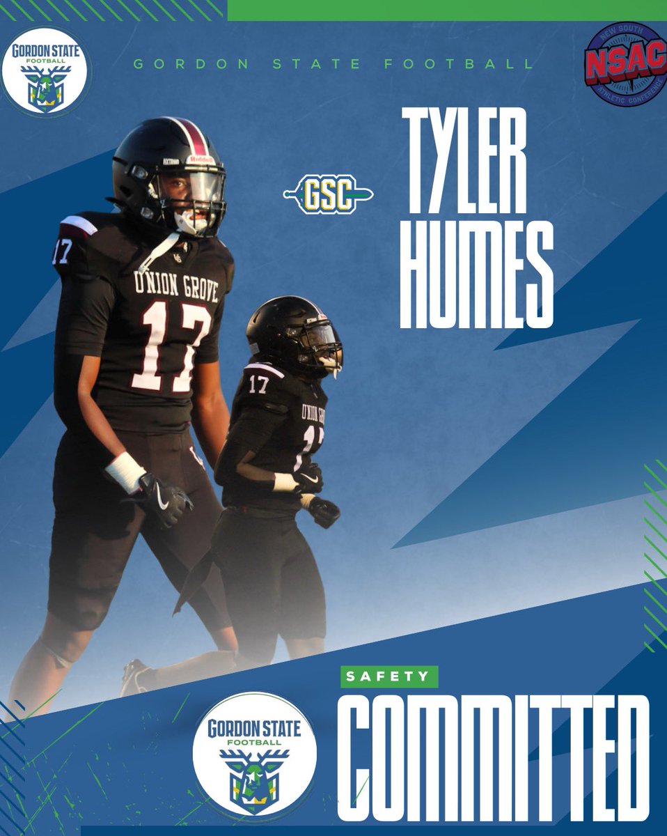 Tyler Humes🏧 (@tylerhumes7) on Twitter photo I would like to announce that I am 100% committed to play football at Gordon state College. GO HIGHLANDERS‼️#AGTG
<a href="/UGHSFB/">Union Grove High School Football</a> <a href="/Gscfootball1/">Gordon State College Football</a> <a href="/CoachCMcLeod/">Coach McLeod</a> <a href="/Cworthy47/">Coach Corey Worthy</a> <a href="/QuisenberryOmar/">Omar ( Coach Quiz) Quisenberry</a> <a href="/coachgavin_gsc/">Coach Gavin</a> <a href="/CaniacTy/">CaniacTy😈🙌🏾</a> <a href="/RecruitGeorgia/">Recruit Georgia</a> <a href="/GordonState/">GordonStateCollege</a> I would like to announce that I am 100% committed to play football at Gordon state College. GO HIGHLANDERS‼️#AGTG
<a href="/UGHSFB/">Union Grove High School Football</a> <a href="/Gscfootball1/">Gordon State College Football</a> <a href="/CoachCMcLeod/">Coach McLeod</a> <a href="/Cworthy47/">Coach Corey Worthy</a> <a href="/QuisenberryOmar/">Omar ( Coach Quiz) Quisenberry</a> <a href="/coachgavin_gsc/">Coach Gavin</a> <a href="/CaniacTy/">CaniacTy😈🙌🏾</a> <a href="/RecruitGeorgia/">Recruit Georgia</a> <a href="/GordonState/">GordonStateCollege</a>