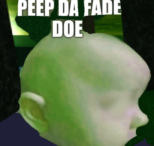 stupid fissure thinks he has hair