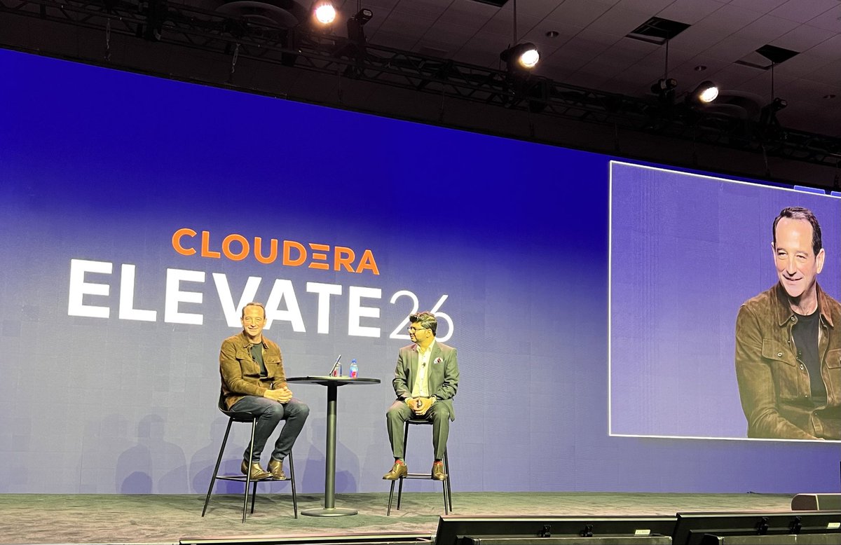 <a href="/PatrickMoorhead/">Patrick Moorhead</a> giving great insights at Cloudera Elevate26.  #ELEVATE26