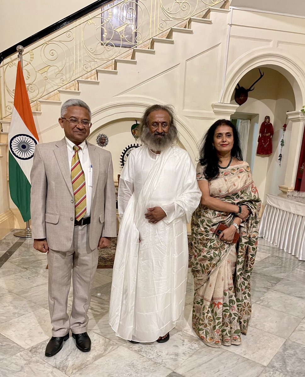 Gurudev Sri Sri Ravi Shankar (@gurudev) on Twitter photo A special meeting was hosted by Hon. Ambassador <a href="/AmbAbhayThakur/">Abhay Thakur</a> at the India House in Yangon.
<a href="/IndiainMyanmar/">India in Myanmar</a> A special meeting was hosted by Hon. Ambassador <a href="/AmbAbhayThakur/">Abhay Thakur</a> at the India House in Yangon.
<a href="/IndiainMyanmar/">India in Myanmar</a>
