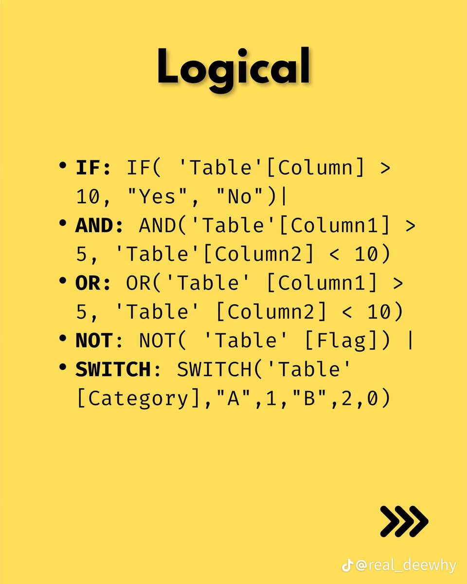 ezekiel_aleke's tweet photo. DAX functions for Data Analysts

Repost for others: https://t.co/edi3AvSgqV