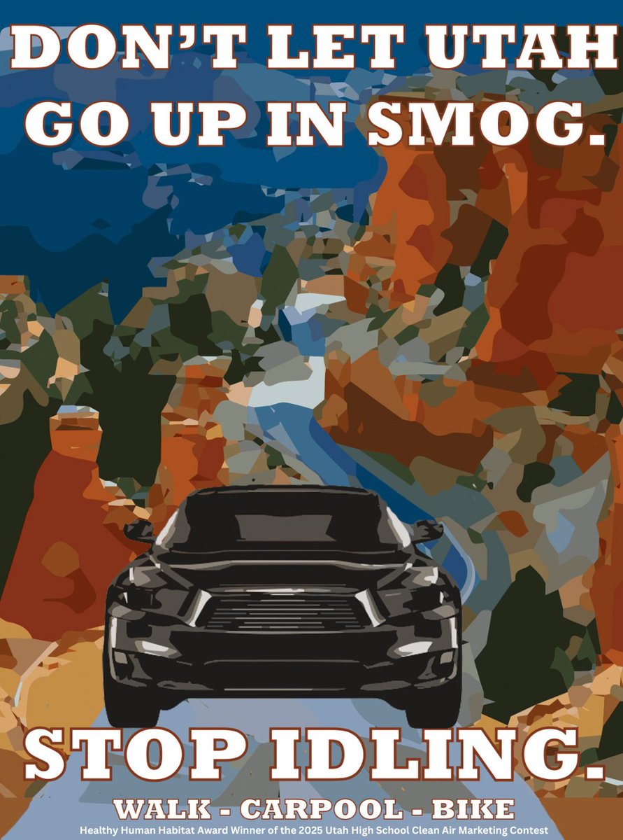 Let’s celebrate the incredible talent of the high school artists who used their creativity to inspire action for cleaner air at the 2025 Utah High School Clean Air Marketing Contest! Over 1,100 high school students showed off their creativity to inspire action for cleaner air.