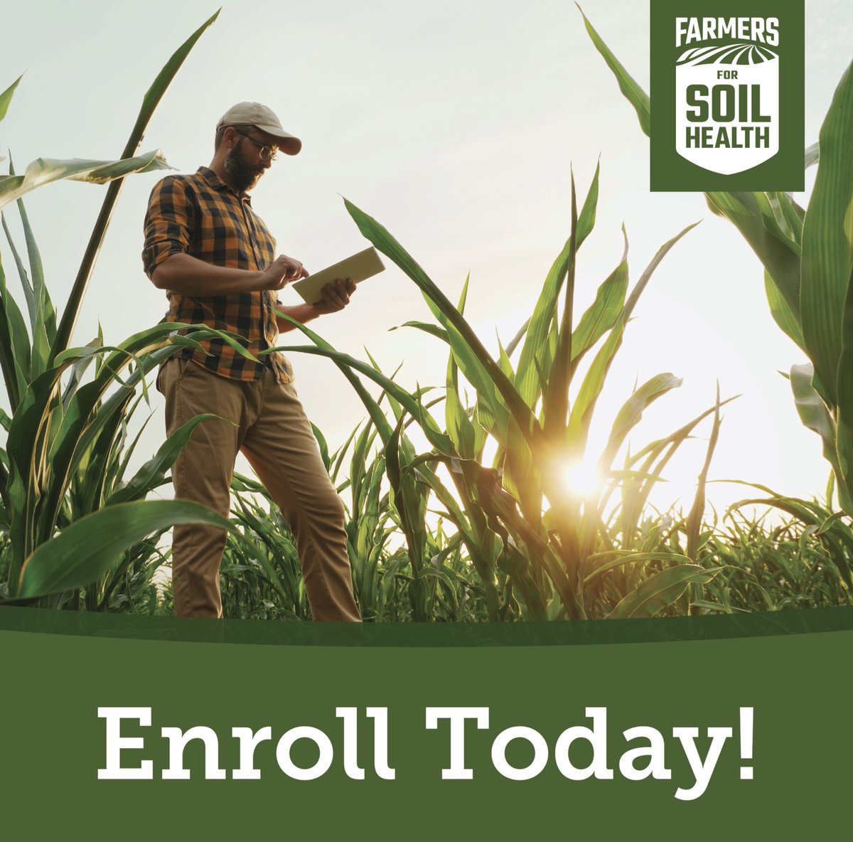 Farmers for Soil Health is a program built by farmers, for farmers, designed to support you throughout your cover crop journey.

Visit our website today to learn how to enroll your 2024 cover crop fields!
FarmersforSoilHealth.com/enrollment/