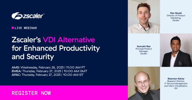 EmmaC969's tweet photo. Learn all about how Zscaler serves as a great alternative to VDI, explored in our latest expert-led webinar. Register here: https://t.co/bPdPRnUbpM https://t.co/jWFWqUYtsN