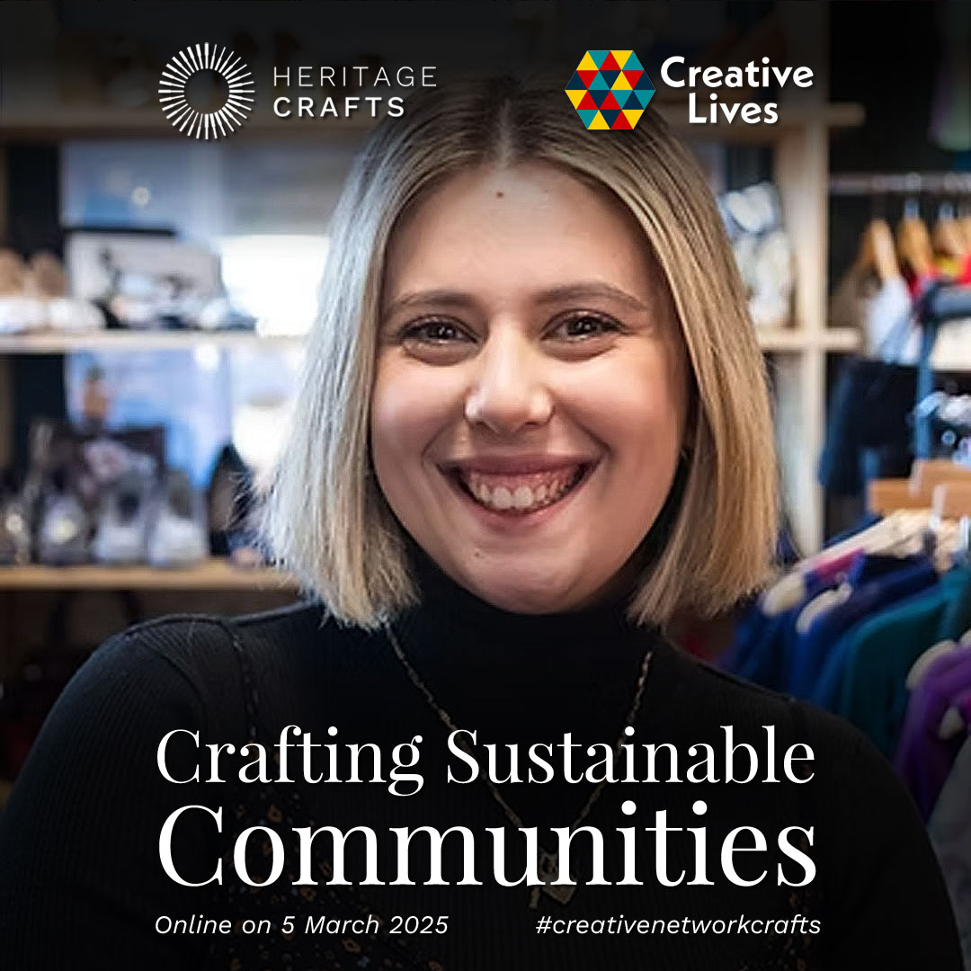 We’re delighted to be partnering with Creative Lives at 7pm on Wednesday 5 March to celebrate and discuss how craft groups are the original re-users and upcyclers! We’ll be joined by guest Marianna Hamilton of R:evolve Recycle. Book at creative-lives.org/Event/crafting….