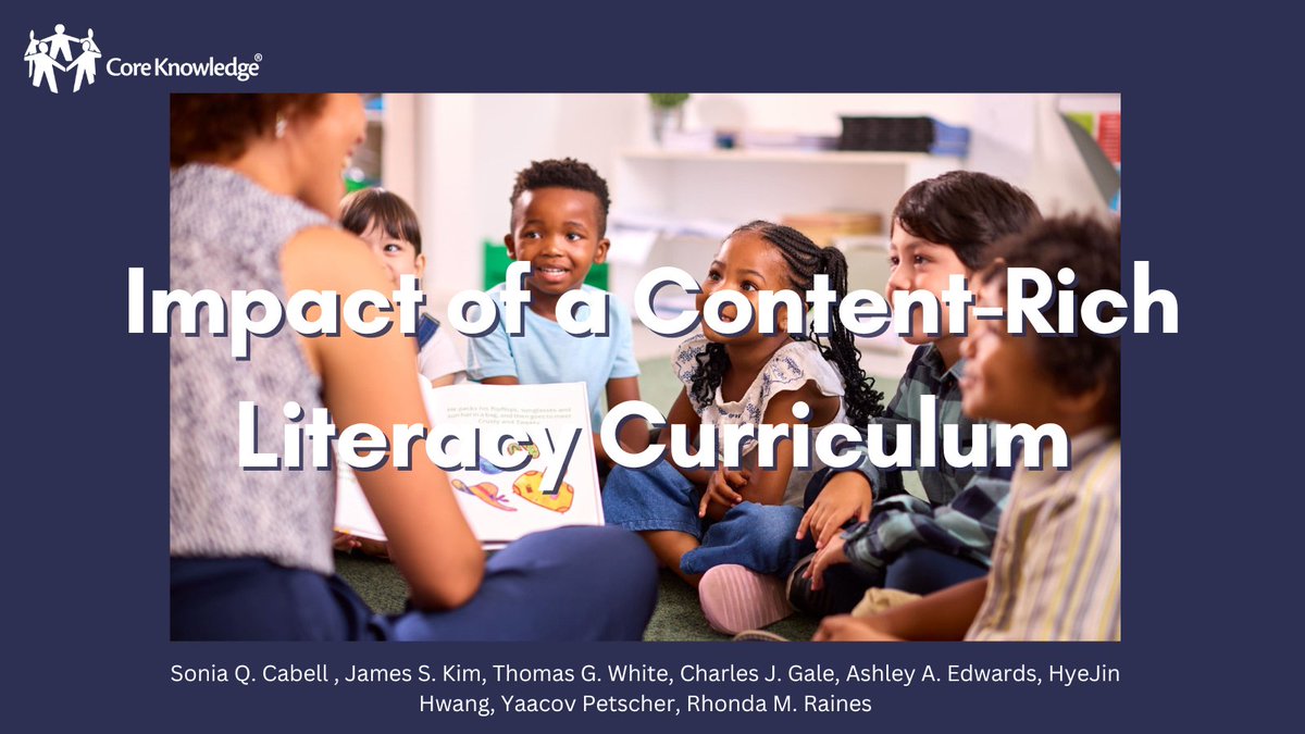Florida Center for Reading Research (@thefcrr) on Twitter photo Researchers including <a href="/SoniaCabell/">Sonia Cabell</a>, <a href="/aedwards1010/">Dr. Ashley Edwards</a>, Petscher, and <a href="/Rhonda_Raines24/">Rhonda_Raines</a> explore the effects of the content-rich literacy curriculum CKLA: Core Knowledge Language Arts on various aspects of kindergarten students’ development. coreknowledge.org/impact-of-a-co… Researchers including <a href="/SoniaCabell/">Sonia Cabell</a>, <a href="/aedwards1010/">Dr. Ashley Edwards</a>, Petscher, and <a href="/Rhonda_Raines24/">Rhonda_Raines</a> explore the effects of the content-rich literacy curriculum CKLA: Core Knowledge Language Arts on various aspects of kindergarten students’ development. coreknowledge.org/impact-of-a-co…