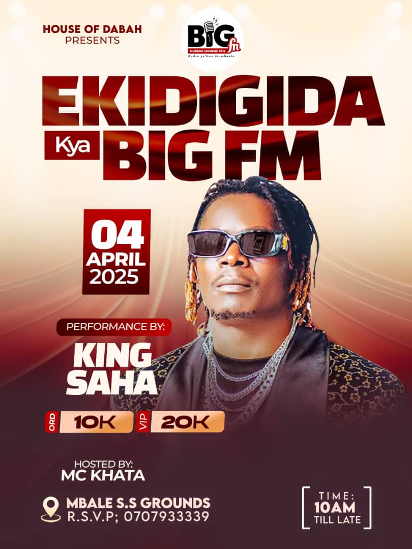This April, let love and music take center stage at *@Ekidigida’s* Sweet Symphony! Hosted by the vibrant *@McKhata,* with soulful vibes from *@KingSaha* and electrifying sets by *@TopDJs.* Don’t just hear about it—experience the magic! ❤️ *#4thApril2025*