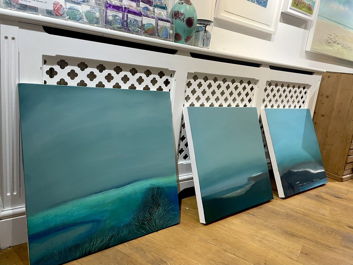 New blue oil paintings coming along… #oilpainter #LandscapePainting #ukpainter