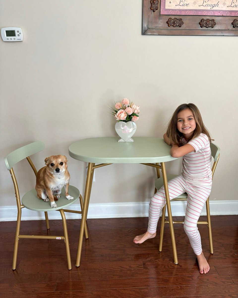 The perfect table for two—charming pastel hues, cozy vibes, and a spot for your favorite guest. 

Available in multiple colors, shop now at Amazon! amzn.to/40QkAYc