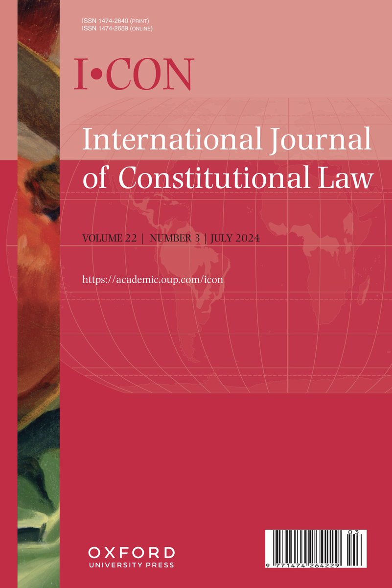 Javier MartĆn Reyes (@jmartinreyes) on Twitter photo Ā”QuĆ© alegrĆa ver publicado nuestro artĆculo en <a href="/icon_journal/">International Journal of Constitutional Law</a>!
Junto con Andrea Pozas, analizamos un tema clave para el futuro de la <a href="/SCJN/">Suprema Corte</a>:
¿Cómo la llegada de perfiles como Batres y Esquivel profundiza la polarización y transforma las doctrinas judiciales?
š #OpenAccess:š»
š Ā”QuĆ© alegrĆa ver publicado nuestro artĆculo en <a href="/icon_journal/">International Journal of Constitutional Law</a>!
Junto con Andrea Pozas, analizamos un tema clave para el futuro de la <a href="/SCJN/">Suprema Corte</a>:
¿Cómo la llegada de perfiles como Batres y Esquivel profundiza la polarización y transforma las doctrinas judiciales?
š #OpenAccess:š»
š