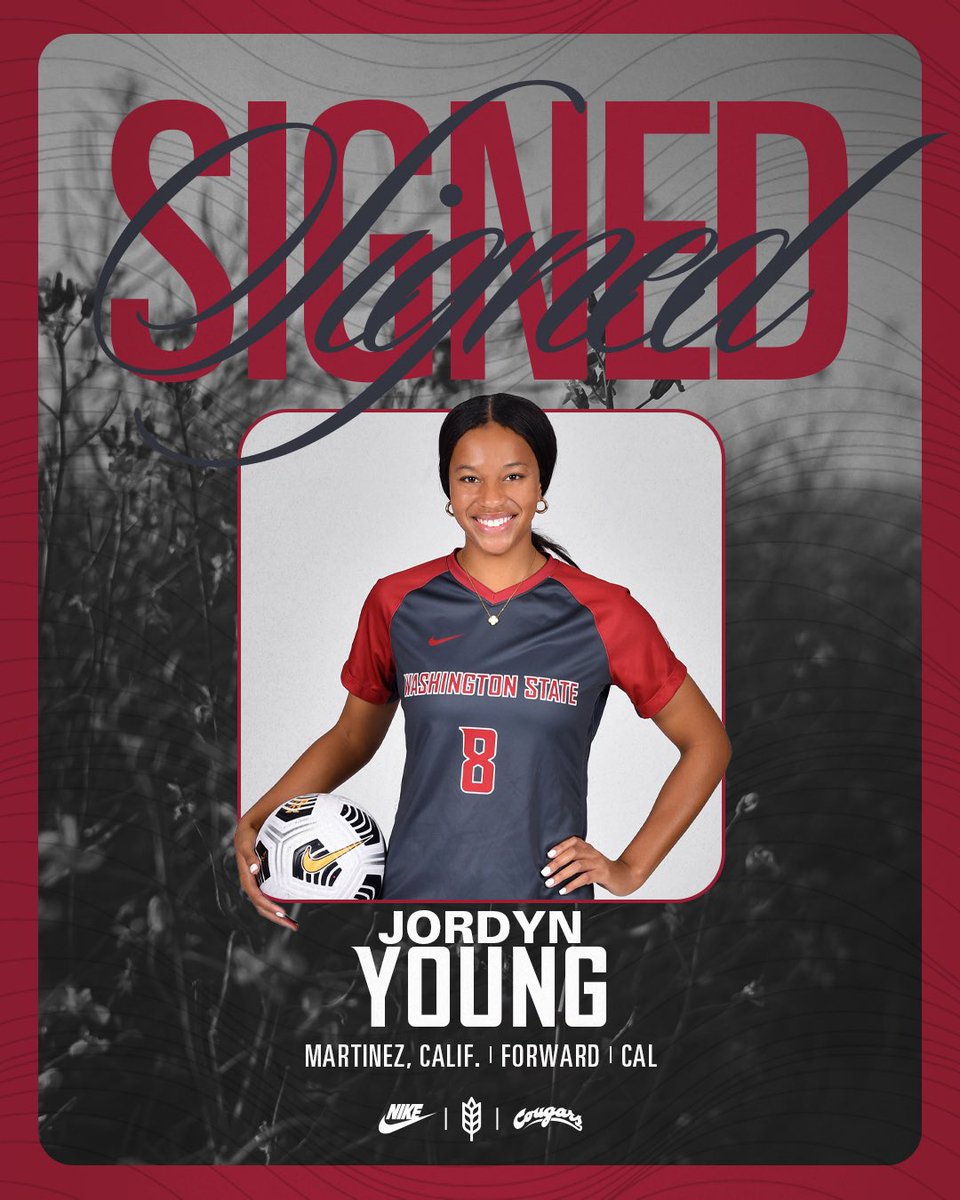 WSUCougarSoccer's tweet photo. The Coug family grows bigger! Welcome to Wazzu, Jordyn Young!

Jordyn arrives on the Palouse after four years at Cal-Berkeley as an forward with the Bears. Excited to have your talent at WSU.

#GoCougs | #AgainstTheGrain https://t.co/VwkJhLeVUg