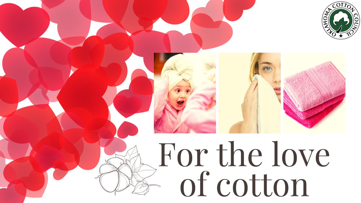 Don't let your towels be the only rough thing about your self-care routine 🚿🧼

Make sure they are 100% 𝑪𝑶𝑻𝑻𝑶𝑵 to ensure the softest feel! #OCC #Oklahoma #Cotton 

#ForTheLoveOfCotton #OklahomaCottonCouncil #Fiber #Farm #Farming #Ag #Agriculture #ModernAg #Sustainable