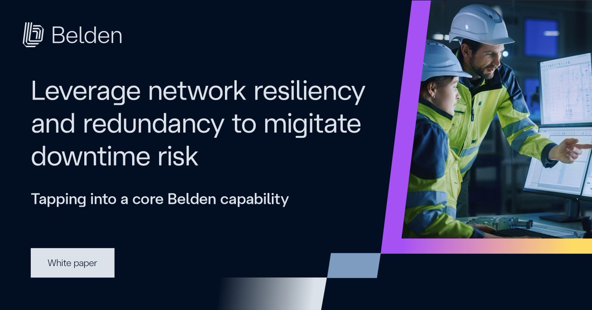 BeldenInc's tweet image. Is your network ready to manage the unexpected? Discover how to build resilient networks that self-heal, reduce #downtime and keep operations running smoothly. Click here &amp;amp; download this whitepaper. bit.ly/3DDQ7EG #NetworkResilience #Redundancy #connecttowhatspossible