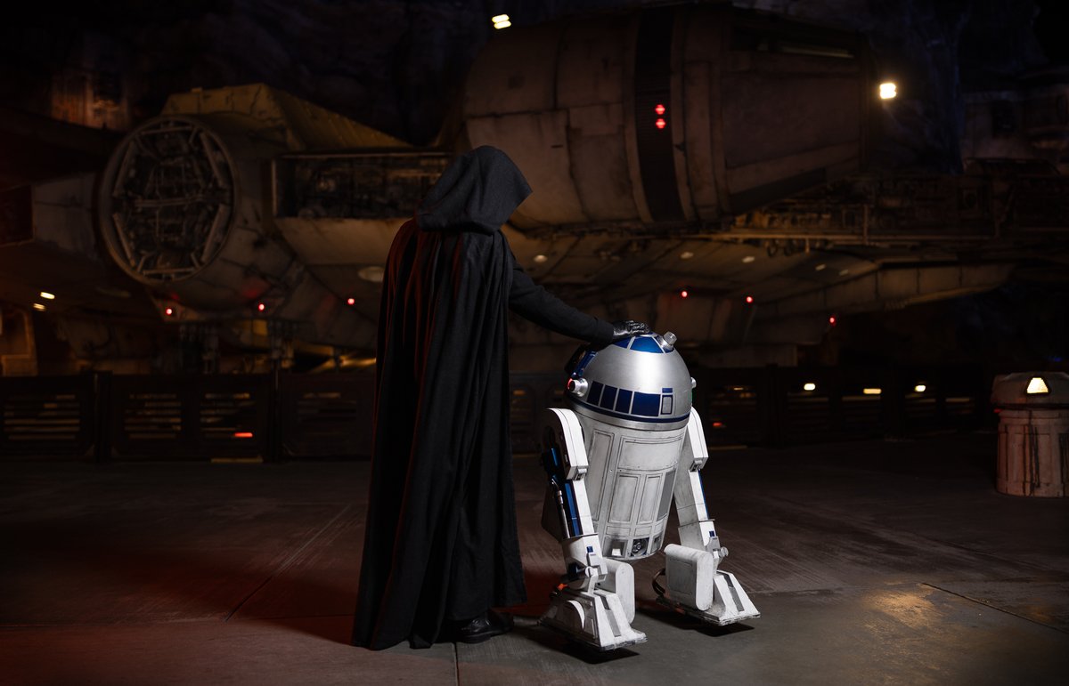 DisneyParks's tweet photo. JUST ANNOUNCED! A new “Shadows of Memory: A Skywalker Saga" nighttime experience will debut March 28 in Star Wars: Galaxy's Edge, plus rumored sightings of Luke Skywalker in Batuu as part of limited-time Season of the Force event at @Disneyland park. https://t.co/n50odS0K5U https://t.co/oYjR4963ob