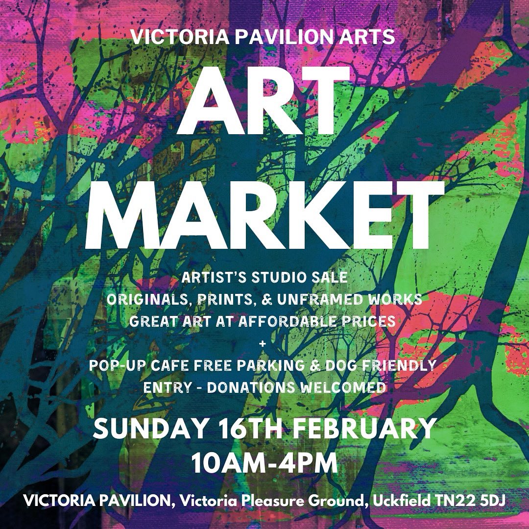 #whatsonsussex this weekend in #uckfield #eastsussex this Sunday 16th February come browse for some art, meet the artists and get yourself a bargain or two.