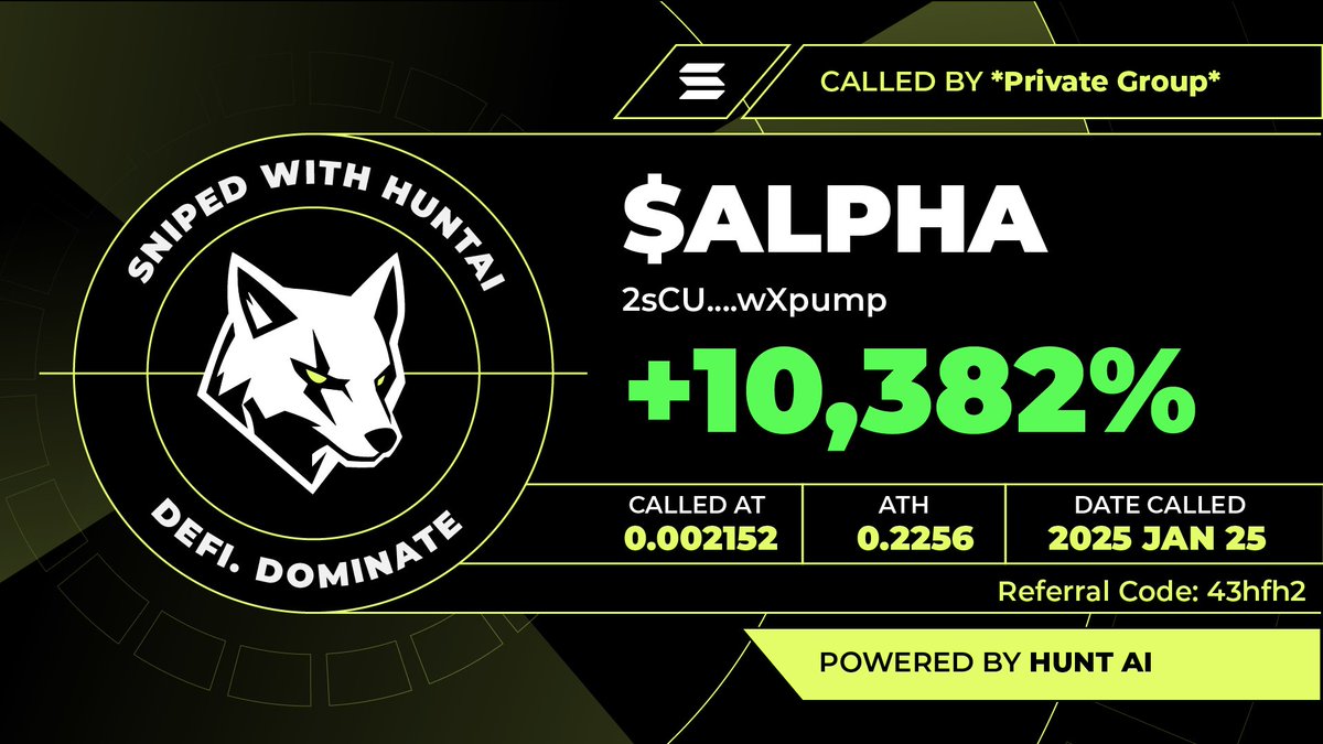 🚀 Hunt AI Beta Users Are Crushing It! 🚀

Our Beta users recently secured INSANE profits, proving once again that being early in the game pays off big time! 📈💰

But remember, early gains come with strategy. When you get in early, the upside can be massive, but scaling out