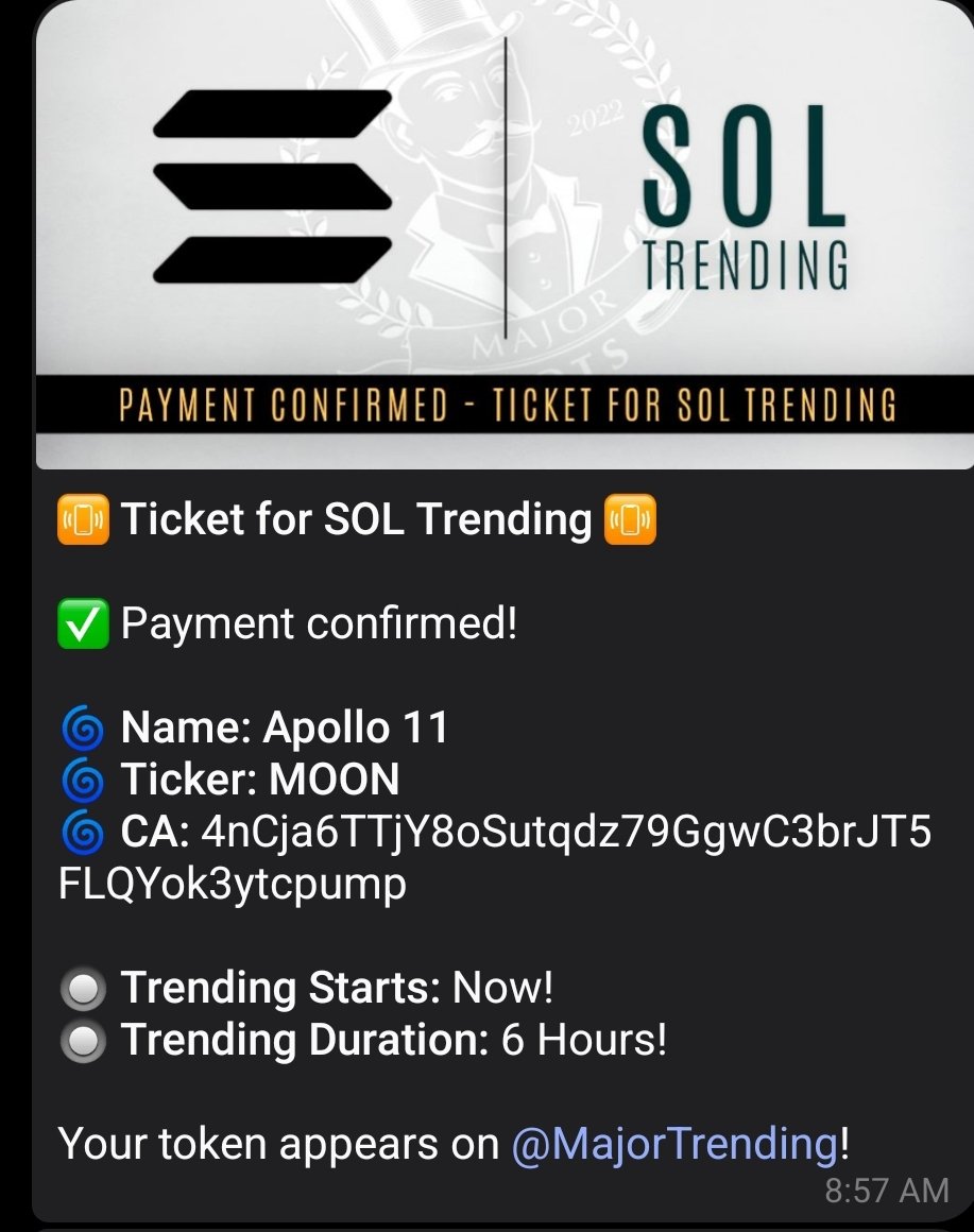 Major buy bot trending paid by the community 👩‍🚀