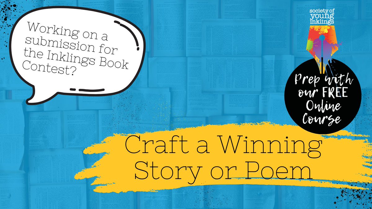 ✨ Five weeks until the Inklings Book Contest deadline! Start your story today with our free prep course: younginklings.org/inklings-book-… #YoungWriters #CreativeWriting
