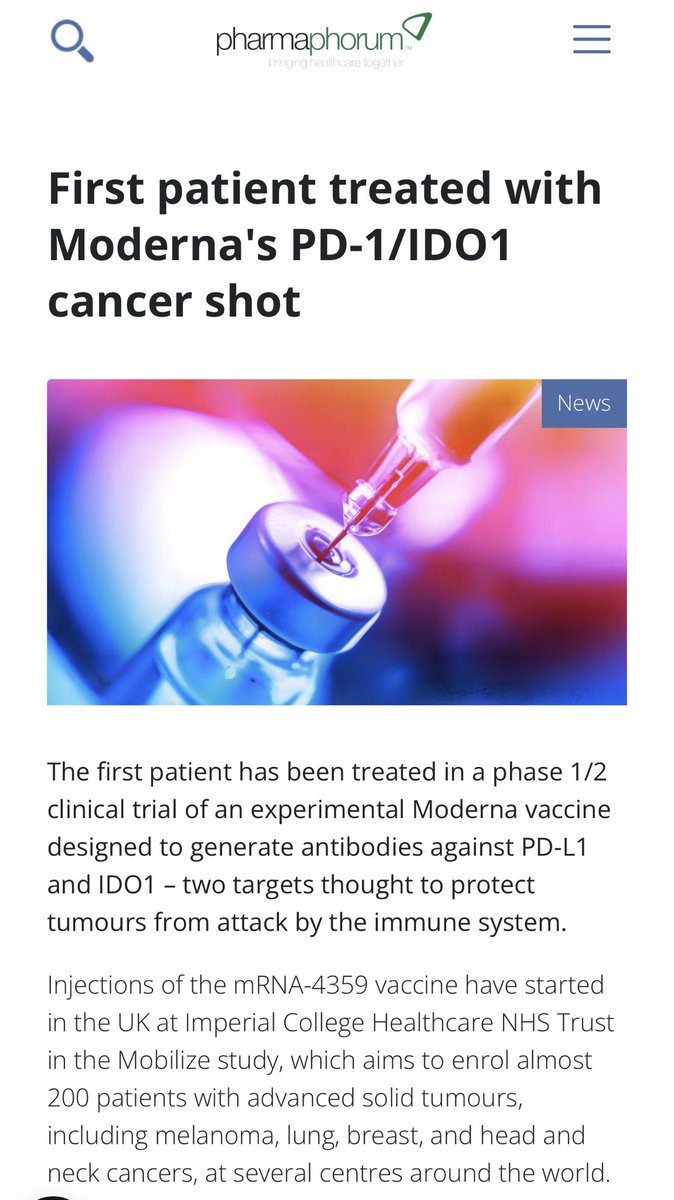 DebiEvansMatron's tweet photo. They’re ALL at it HERE IN UK
#CancerVaccines #Moderna and don’t forget who is leading that operation #JonathanVanTam
Anyone hearing me yet? #CancerGlobalLab = #NHS aka US & coming for kids 😥
https://t.co/1bp7ixgE2f https://t.co/JUSqhQRpAF