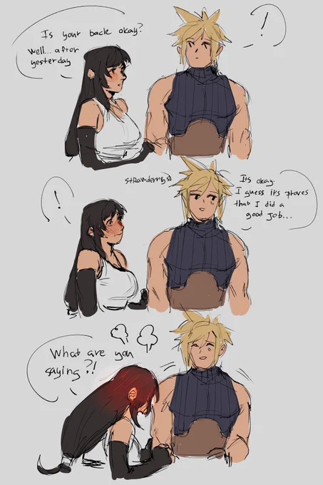 Sorry for the mess, guys, Jeez.
Here's my old art where Cloud did a good job. 
