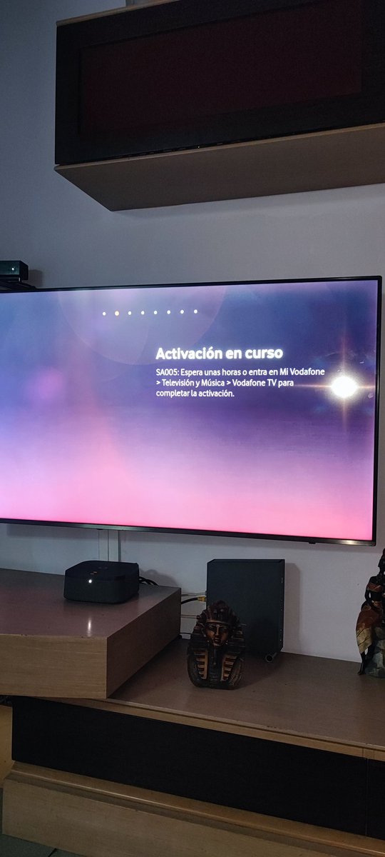 Carlos Martinez (@charly_cbr_72) on Twitter photo <a href="/vodafone_es/">Vodafone España</a> <a href="/matenw17/">Mate 🗝🏰 🌑🇮🇱</a> <a href="/VodafoneTV_es/">Vodafone TV</a> Yo estoy igual desde hace un rato y llevo casi 20 minutos con la musiquita de Vodafone intentando contactar.
En la TV me sale este mensaje. <a href="/vodafone_es/">Vodafone España</a> <a href="/matenw17/">Mate 🗝🏰 🌑🇮🇱</a> <a href="/VodafoneTV_es/">Vodafone TV</a> Yo estoy igual desde hace un rato y llevo casi 20 minutos con la musiquita de Vodafone intentando contactar.
En la TV me sale este mensaje.