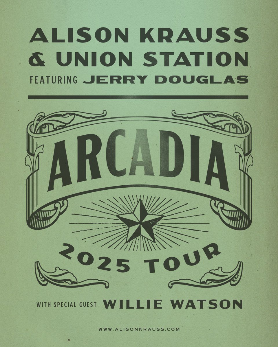 Alison Krauss &amp; Union Station Featuring Jerry Douglas’ just announced shows in  Interlochen, MI on 8/18 and Selbville, DE on 9/14 are on sale now! For tickets, visit jerrydouglas.com/tour/