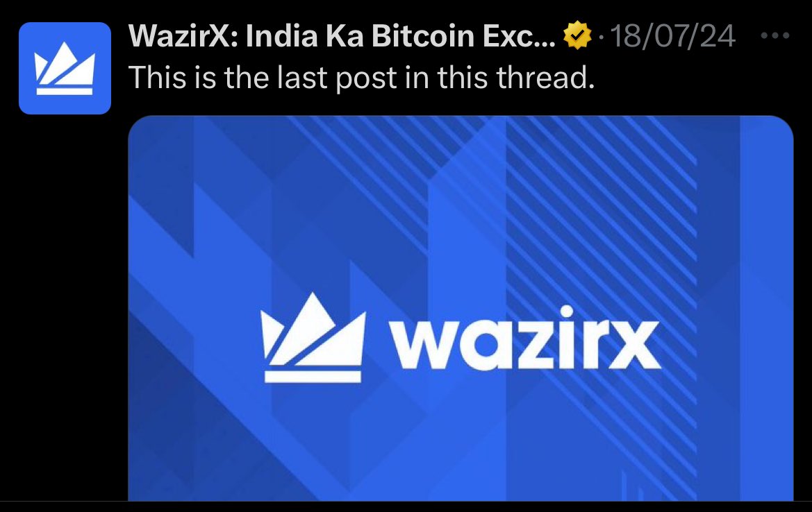 TheWeb3CA's tweet photo. 🚨 🔔 URGENT for WazirX users:

⁉️ Please stay alert and vote NO for restructuring.

⁉️ Recovery will be less than 10-50% otherwise.

⁉️Sharing big news tomorrow. Let’s do something impactful to get our money back 🙏🙏🙏 https://t.co/Fhs32HrhCC