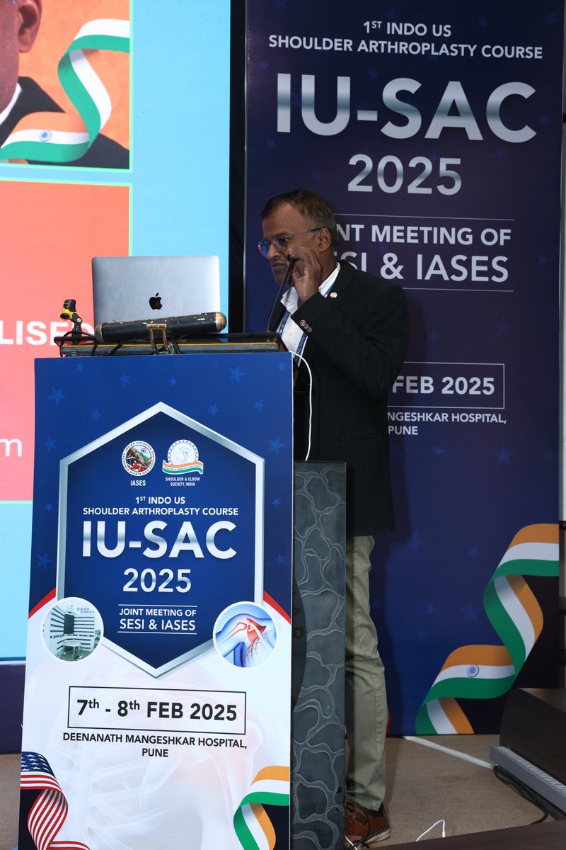 _RamChidambaram's tweet image. 1st Indo US shoulder Arthroplasty conference in Pune. This is the first collabariave meeting between IASES and SESI. Thanks Ashish Babhulkar for an excellent meeting
Wonderful meeting @AnandMurthiMD @SameerNagdaMD
Dr Grant Garrigues
Long live the IASES SESI collab!