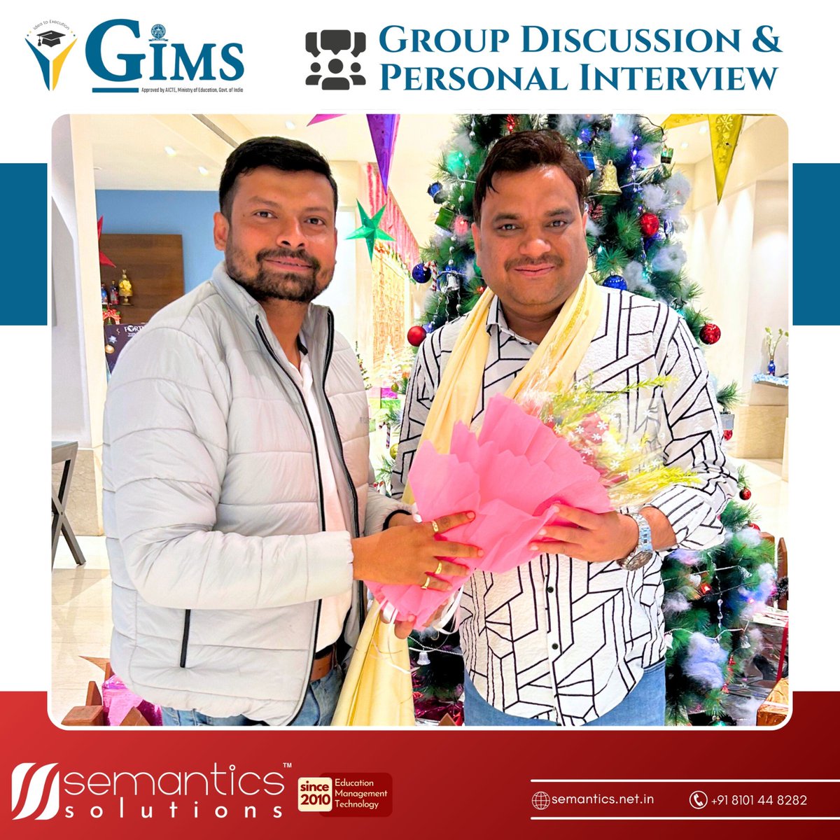 SemanticsLive's tweet photo. 🌟 GDPI Session by Semantics Solutions &amp; GIMS Greater Noida 🌟

Thanks to all participants for their stellar performances at the PGDM MBA GDPI session at ITC Fortune Park Pushpanjali, Durgapur! 🏢✨

Best of luck ahead! 🏆

#GDPI #MBAAdmissions #FutureLeaders #GIMSGreaterNoida https://t.co/1vc9oijPpq