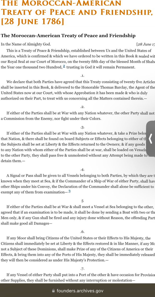 The Treaty of Peace and Friendship (1787) was a treaty that allowed the USA (13 colonies/colonizers) to be here in Morocco (Empire) for at least 25yrs. So America is IN Morocco. They are not the same. One is a colonizer and the other is to DECOLONIZE. We are Moors not Americans