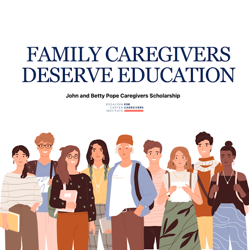 Caregivers deserve education too! 🎓 

The John &amp; Betty Pope Caregivers Scholarship empowers family caregivers to pursue education while caring for loved ones. More schools should offer programs like this! 💙 

Learn more: rosalynncarter.org/john-and-betty… 

#CaregiverSupport