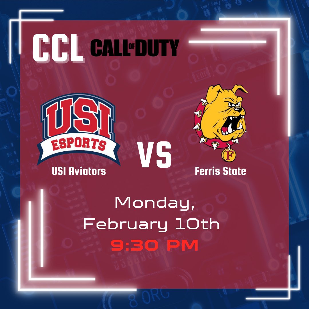 GAMEDAY

USI Call of Duty takes on Ashland and Ferris State tonight. Tune in on twitch.tv/USI_esports!