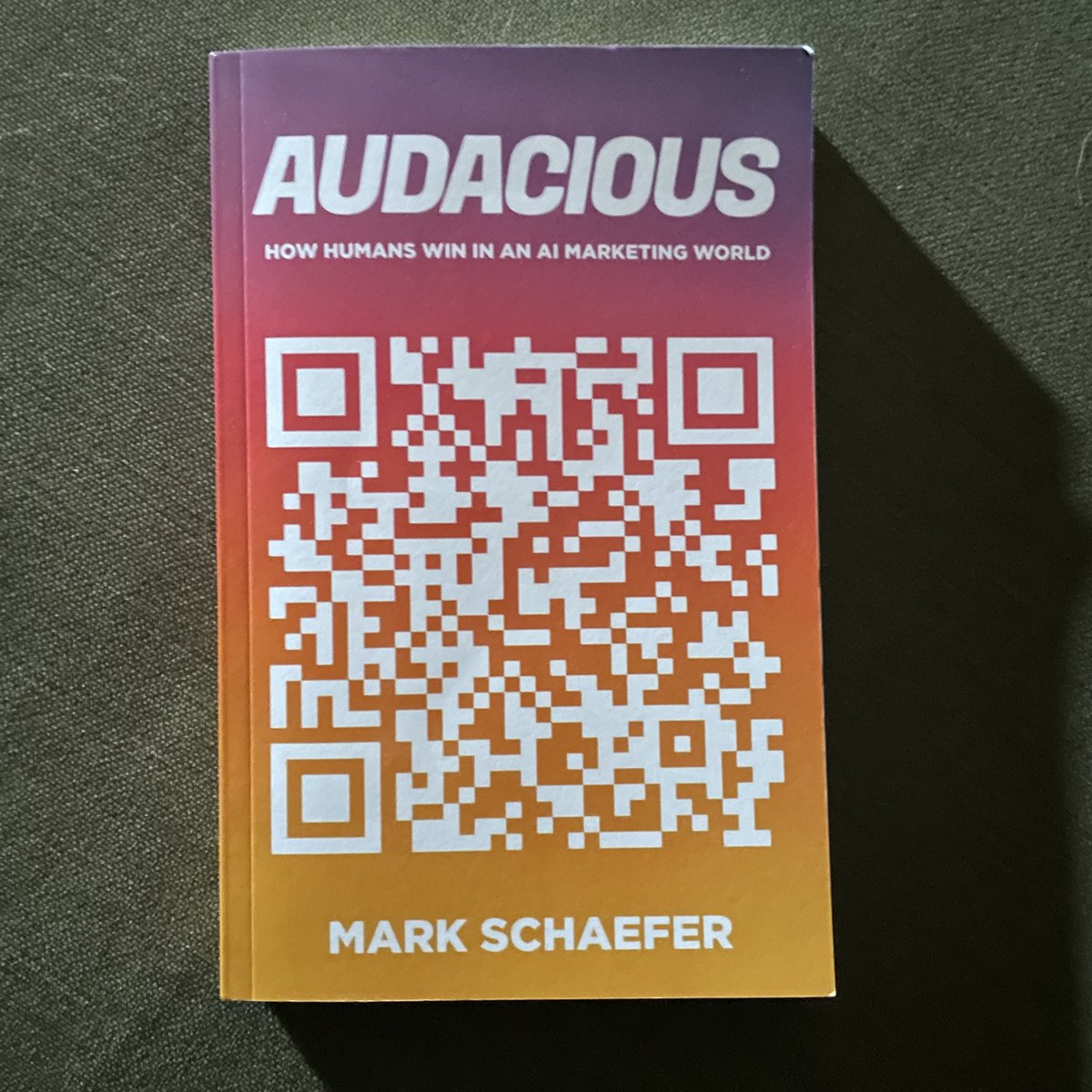 Douglas Burdett📚🎙️ (@marketingbook) on Twitter photo What I'm reading: "Audacious: How Humans Win in an AI Marketing World" by Mark Schaefer. Join us for the LIVE interview on Wed, Feb 12, Noon (EDT) linkedin.com/events/7293977… <a href="/markwschaefer/">Mark Schaefer</a> What I'm reading: "Audacious: How Humans Win in an AI Marketing World" by Mark Schaefer. Join us for the LIVE interview on Wed, Feb 12, Noon (EDT) linkedin.com/events/7293977… <a href="/markwschaefer/">Mark Schaefer</a>