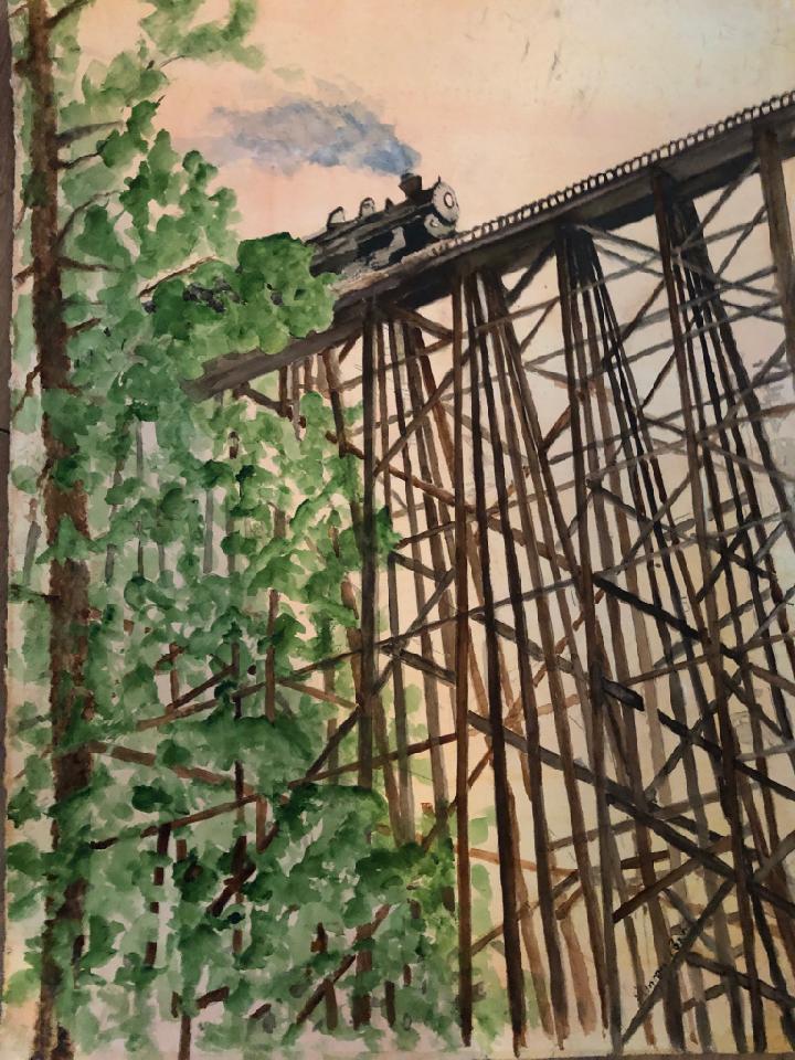 Original watercolor 
Likes comments replies?