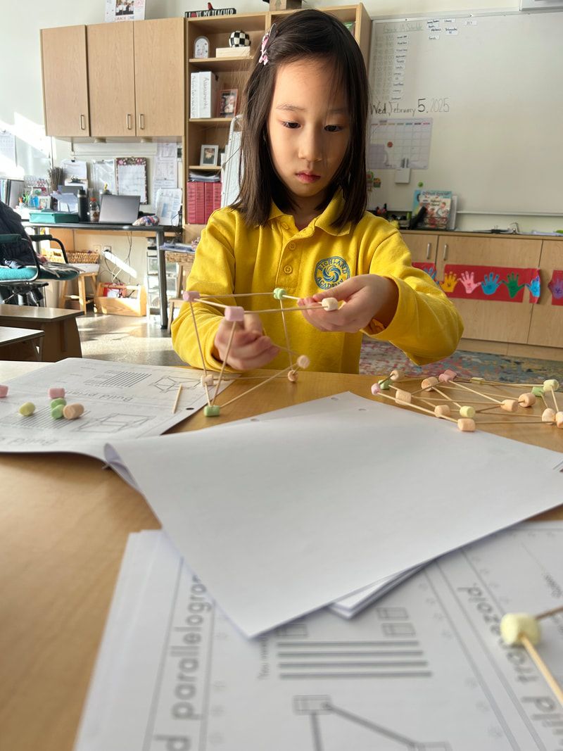 richlandacad's tweet image. Our Grade 1 students are taking their geometry skills to the next level as they explore the transition from 2D to 3D shapes! This foundation sets them up for future math success in concepts like volume, surface area, and beyond! #GeometryInAction #MathMatters #2Dto3D #IBPYP #Math