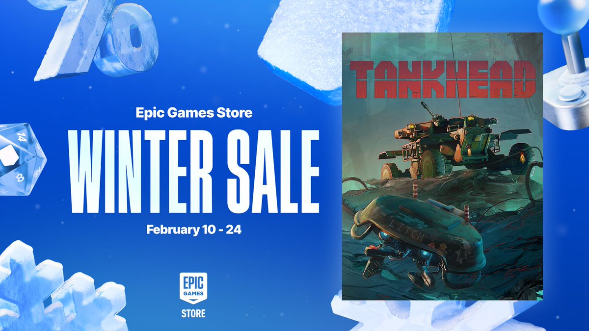 The ECA is waiting for you TankHead!

Embark on this thrilling journey full of fast paced tank combat to reach Highpoint.
Ready to go?

TankHead is now 10% OFF on <a href="/EpicGames/">Epic Games Store</a> until February 24th!
store.epicgames.com/en-US/p/tankhe…