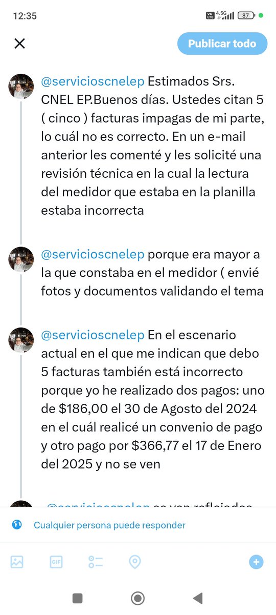 RivasHunWinner1's tweet photo. @servicioscnelep Por favor su atención urgente https://t.co/QAmRM4PsF0