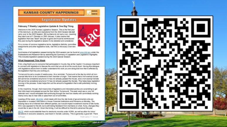 Kansas County Happenings February 7 Issue Now Online! 📷Check out the latest Legislative Updates, News, Educational Opportunities, Special Events, Grant Training, Grant Funding, Local Government Job Openings &amp; more here: online.flipbuilder.com/kqualls/kujn/ #KSCountyHappenings #kansascounties